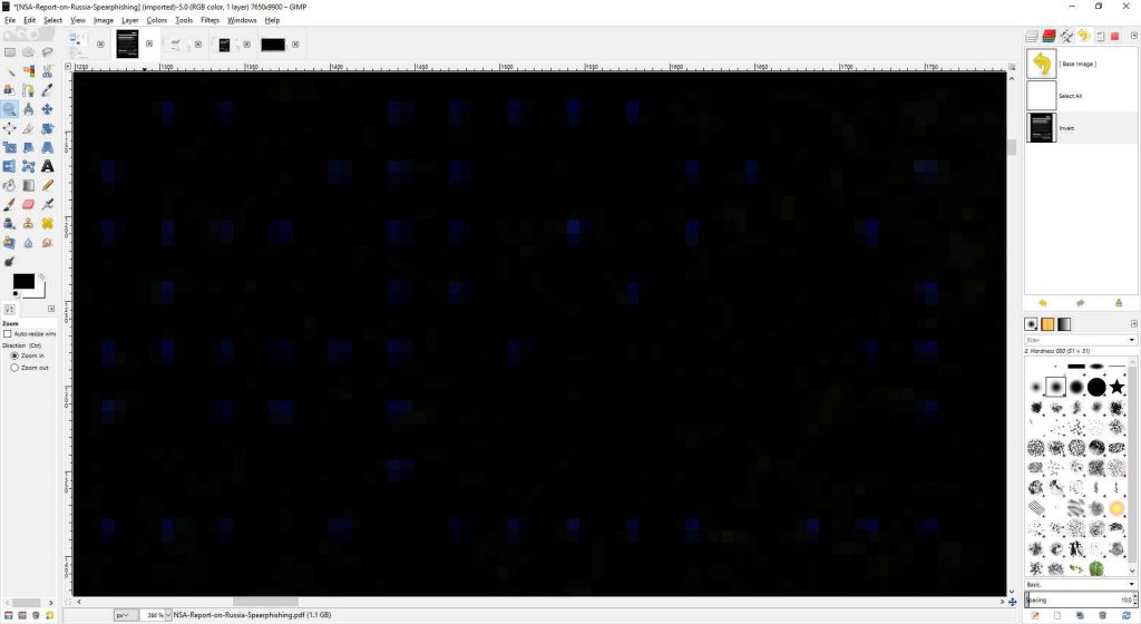 GIMP Document Microdots